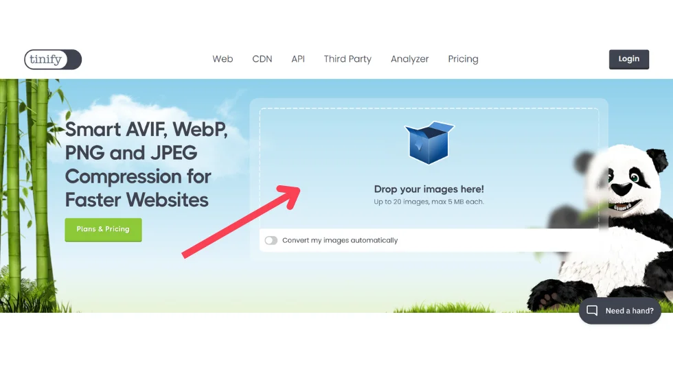 Как да изпратите файл по имейл: Ръководство за начинаещи 2 Send Large Files via TinyPNG