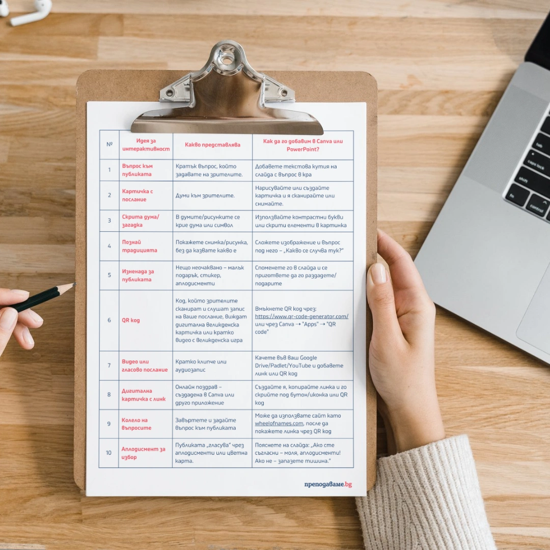 Prepodavame.bg_3kl_BEL_PBO Velikden prez dumite, pesnite i sartsata ni kak praznikat ojivqva v literaturata i folklora_RL - Idei za interaktivni elementi v prezentaciite