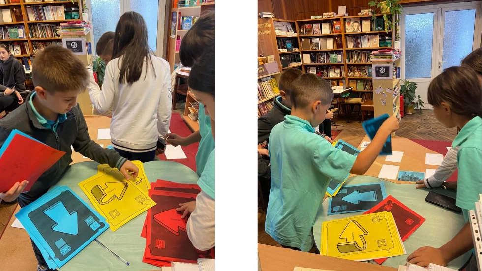 Ученици се учат на програмите без екрани