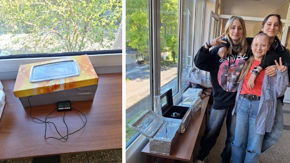 Ученици представят своите STEM проекти за соларна фурна