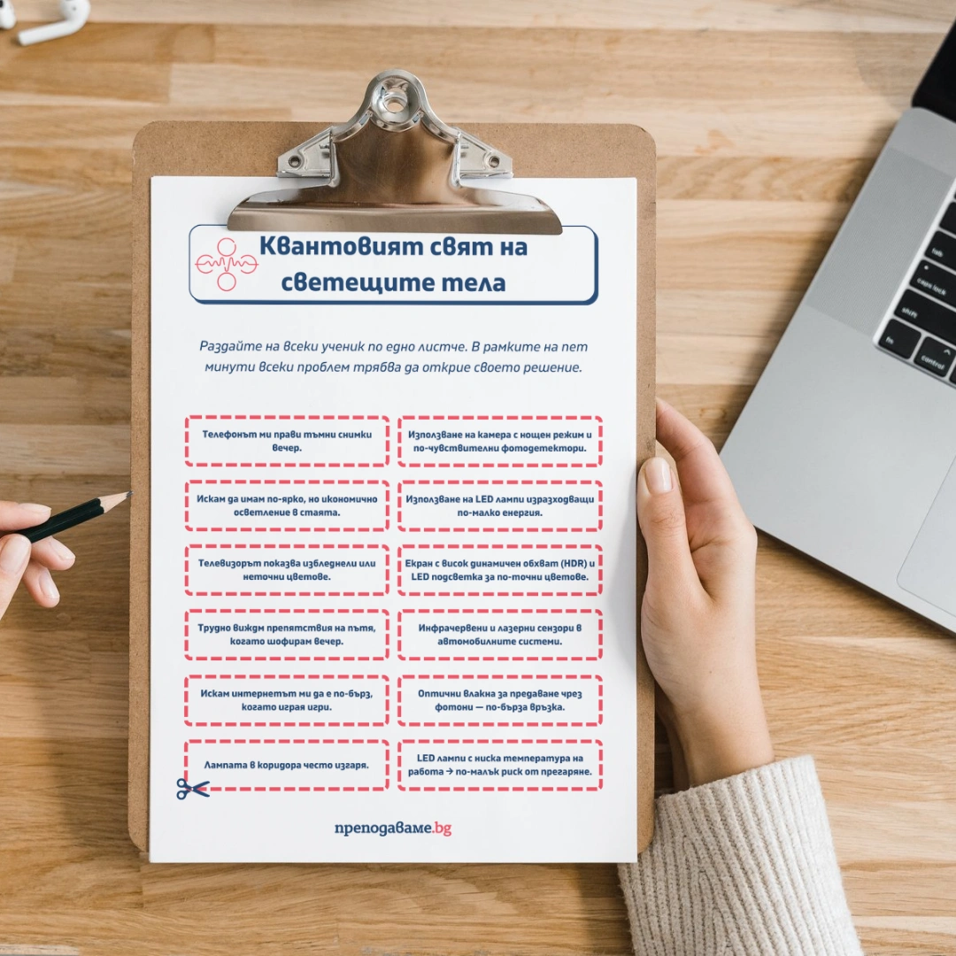 Prepodavame.bg 10kl FIZIKA PBO Kvantoviqt svqt na sveteshtite tela RL Listcheta s problemi i resheniq