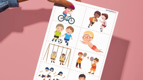 Prepodavame.bg_3kl_BEL_PBO Az ti i vsichki zaedno:Svetut na lichnite mestoimenia_RL - snimki s izobrajenia na razlichni deistviq