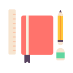 Education&School_stationery, school, education, pencil, eraser, lecture, notebook