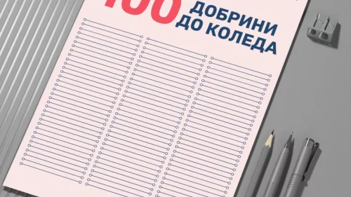 Предизвикателство за извършване на 100 добрини до Коледа.