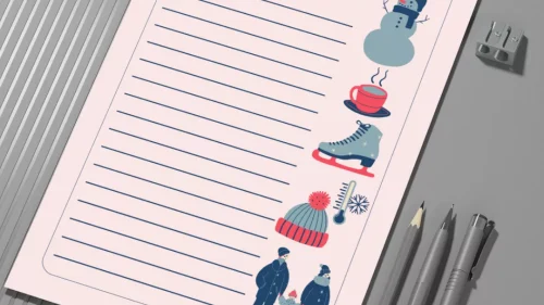 Съчиняване на зимна история по картинки