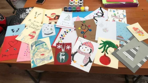 Коледни картички - доброволчество
